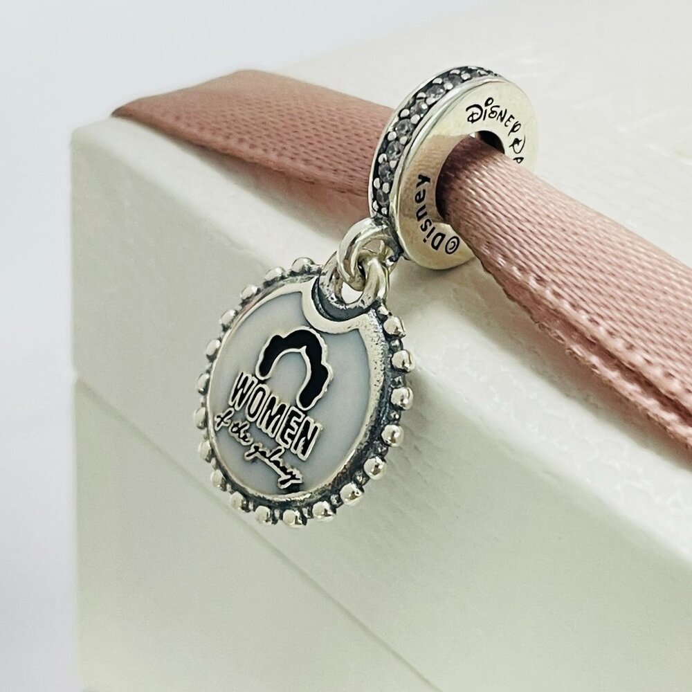 Disney Parks Pandora Star Wars Princess Leia Dangle Charm Women of the Galaxy